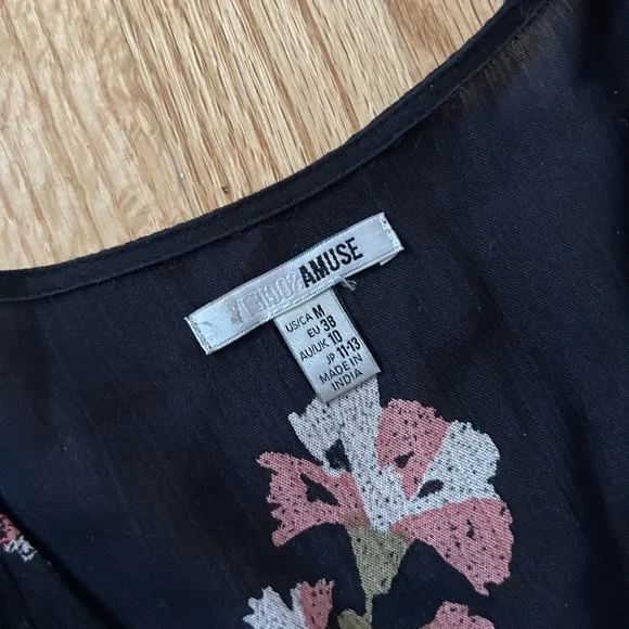 Amuse Society Floral Black Maxi Dress - Picture 5 of 5